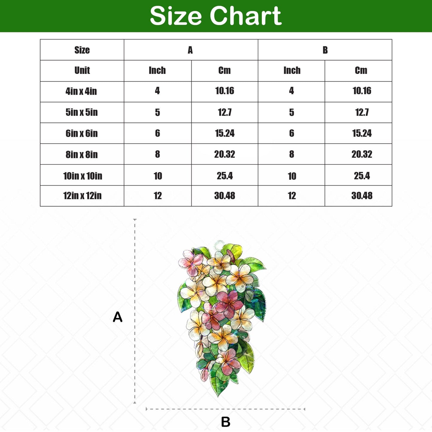 Plumeria Flower Acrylic Suncatcher, Tropical Stained Glass Window Hanging, Floral Sun Catcher Decor for Home or Garden, Gift for Mom