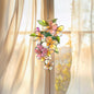 Pastel Flower Vine Acrylic Suncatcher, Floral Window Hanging, Stained Glass Style Sun Catcher, Spring Home Decor Gift