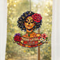 Personalized Proud Latina Suncatcher, Custom Name Sugar Skull Window Hanging, Latina Gift for Her, Hispanic Decor, Day of the Dead Gift